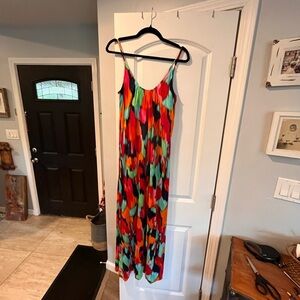 Multicolor Sleeveless Maxi Dress
